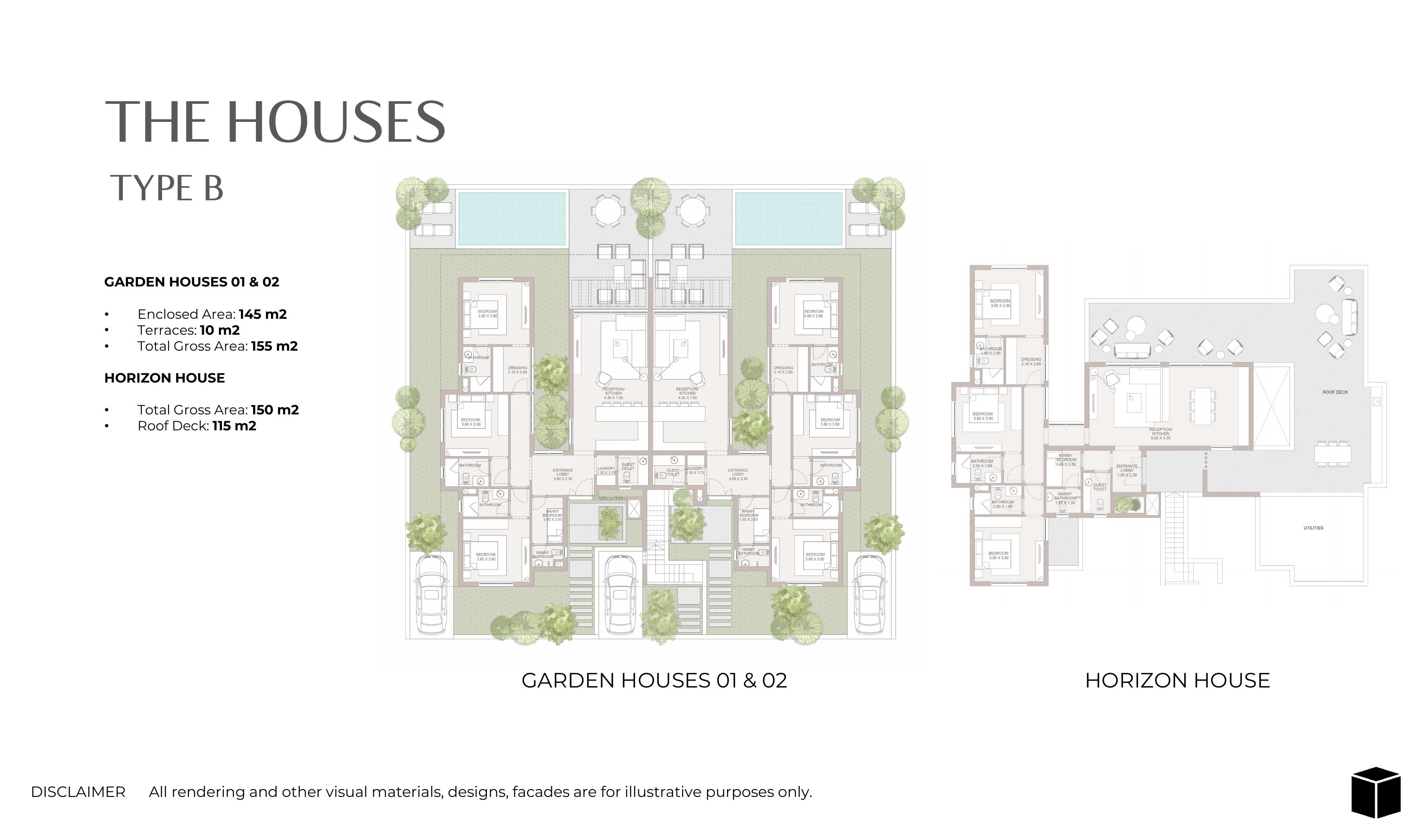 The Houses — Type B — Layout & floor plan
